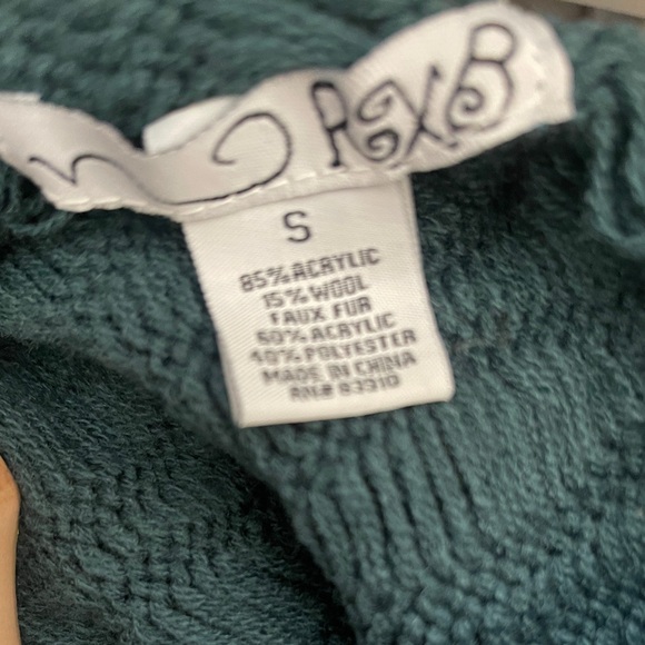 Y2K crochet faux fur trim vest boho fairycore RxB small Festival - Picture 4 of 6